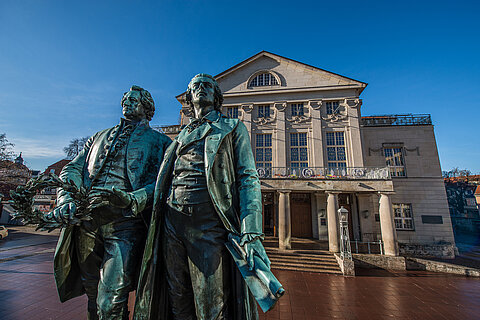 Goethe und Schiller Denkmal Weimar