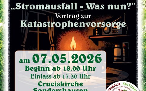 "Stromausfall - was nun?" - Vortrag zu Katastrophenvorsorge